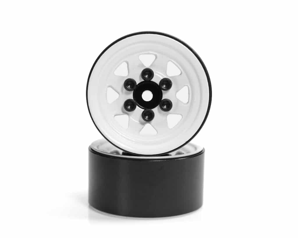RC4WD Stamped Beadlock White Wheel for SCX24 