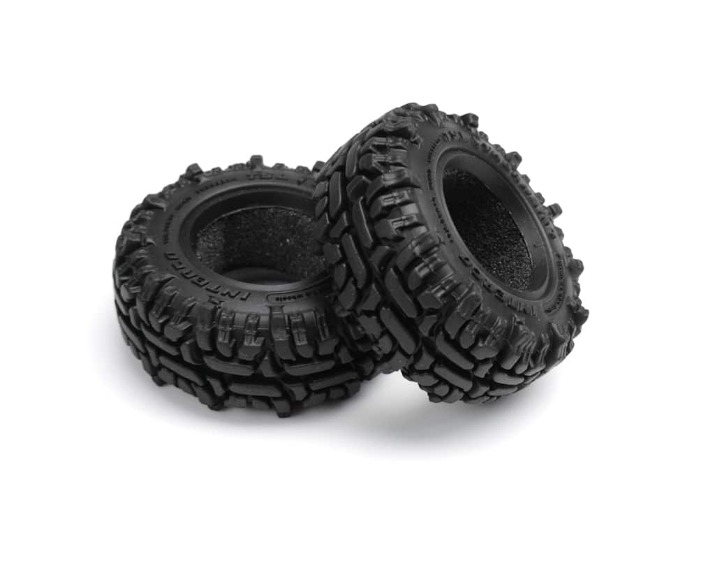 RC4WD Interco Thornbird Tires Stacked Up White Background
